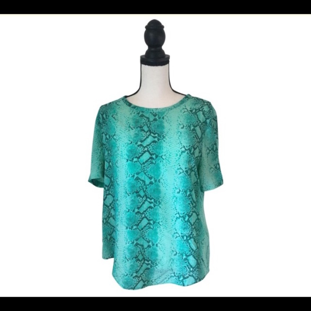 Equipment Snakeskin Top / Size Medium